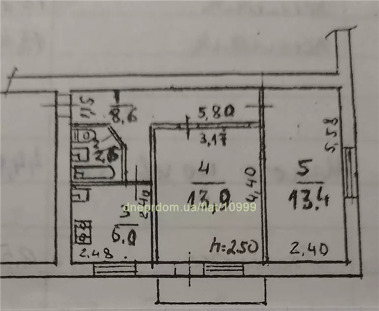 Продам 2к квартиру 38000 $, 45 м² вулиця Гавриленка, Центральний район. Фото №10