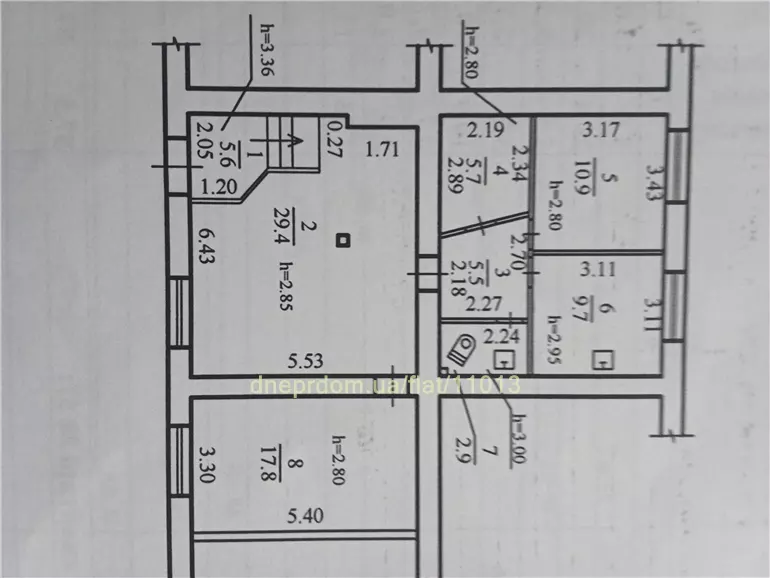 Продам 3к квартиру 70000 $, 90 м² вулиця Академіка Янгеля, Чечелівський район. Фото №4