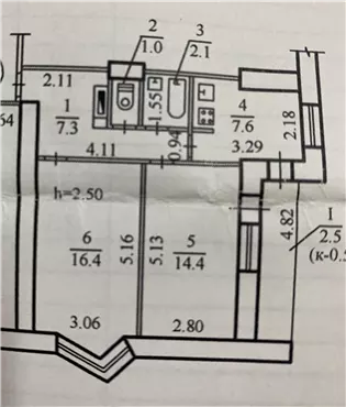 Продам 2к квартиру 36000 $, 55 м², вулиця Романа Шухевича, Чечелівський район. Фото №3