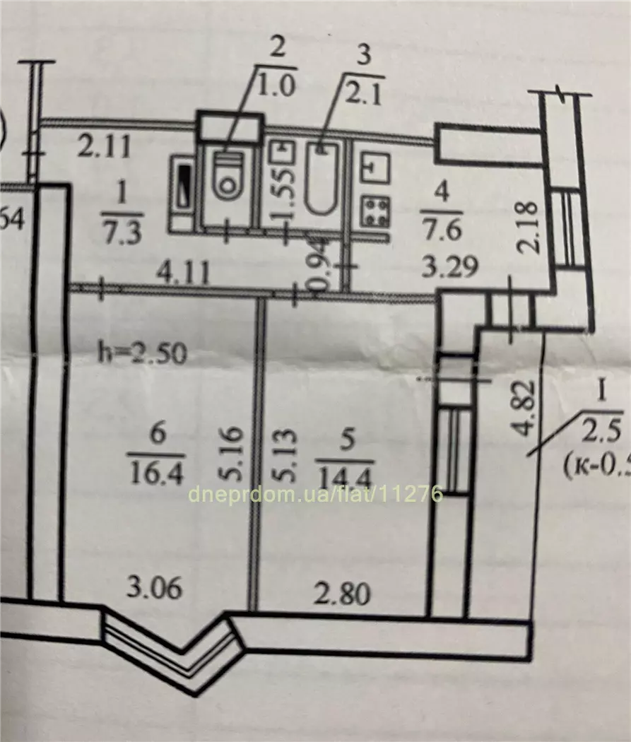 Продам 2к квартиру 36000 $, 55 м² вулиця Романа Шухевича, Чечелівський район. Фото №3