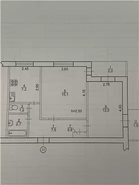 Продам 2к квартиру 25000 $, 50 м², вулиця Євпаторійська, Соборний район. Фото №9