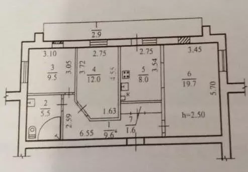 Продам 3к квартиру 70000 $, 68 м², улица Паникахи, Шевченковский район. Фото №7