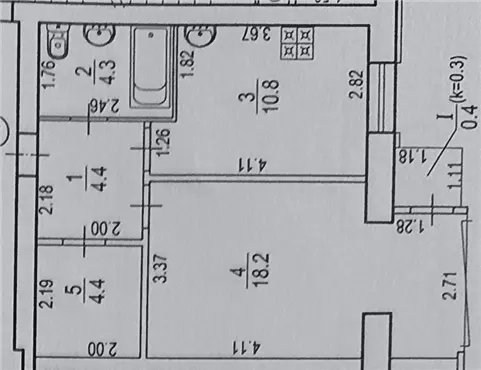 Продам 1к квартиру 34400 $, 42 м², переулок Крушельницкой, Амур-Нижнеднепровский район. Фото №3