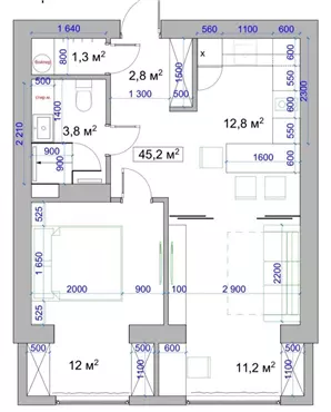 Продам 2к квартиру 20000 $, 46 м², Фестивальный переулок, Индустриальный район. Фото №3