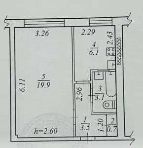 Продам 1к квартиру 30000 $, 34 м², улица Староказацкая, Центральный район. Фото №4