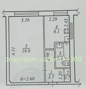 Продам 1к квартиру 30000 $, 34 м² вулиця Старокозацька, Центральний район. Фото №6