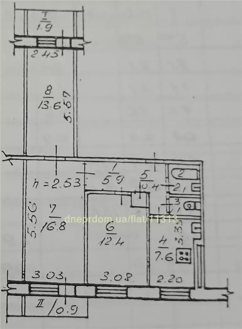 Продам 3к квартиру 40000 $, 63 м² вулиця Янтарна, Індустріальний район. Фото №5