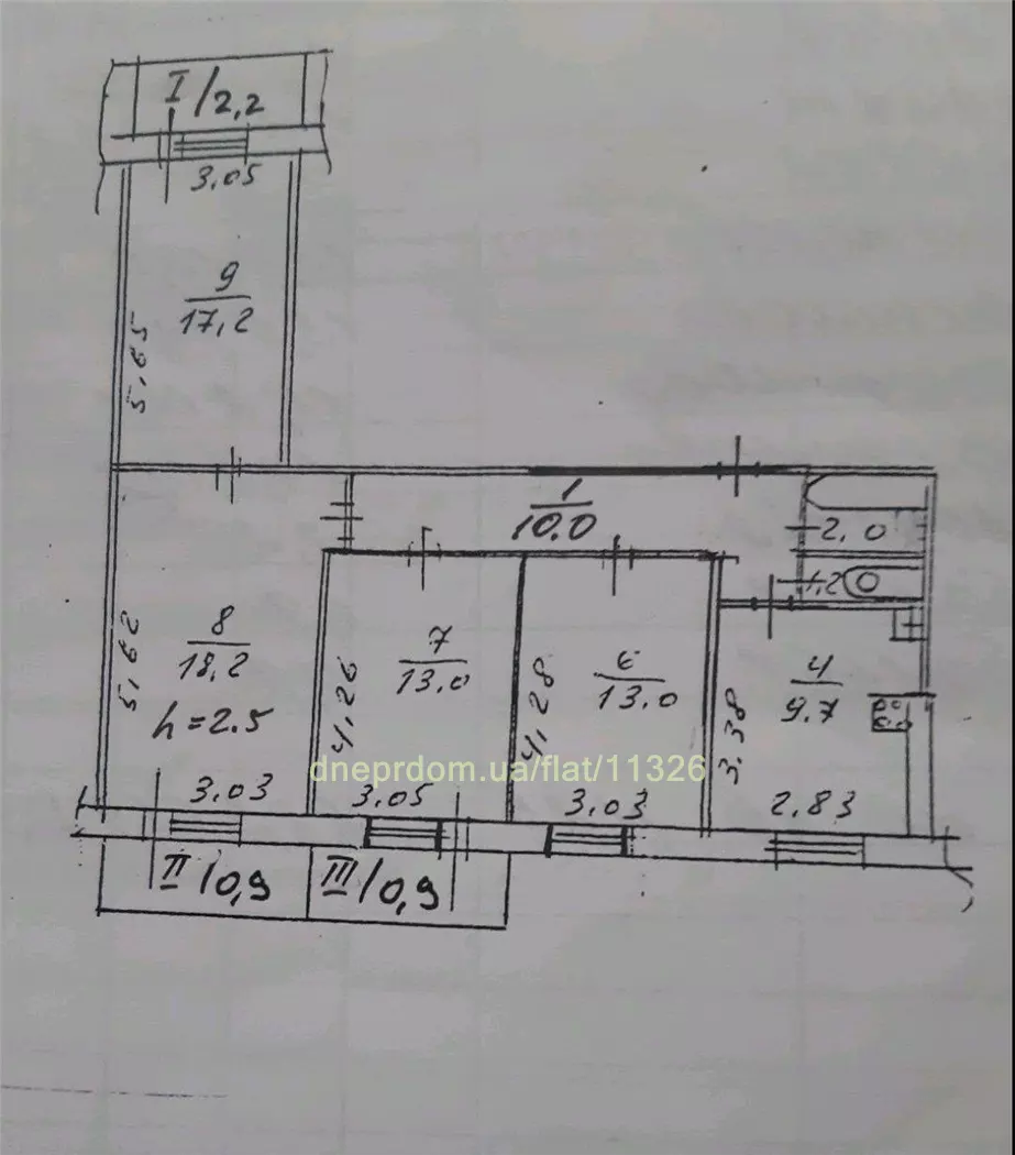 Продам 4к квартиру 47000 $, 88 м² ж/м Парус, Новокодацький район. Фото №21