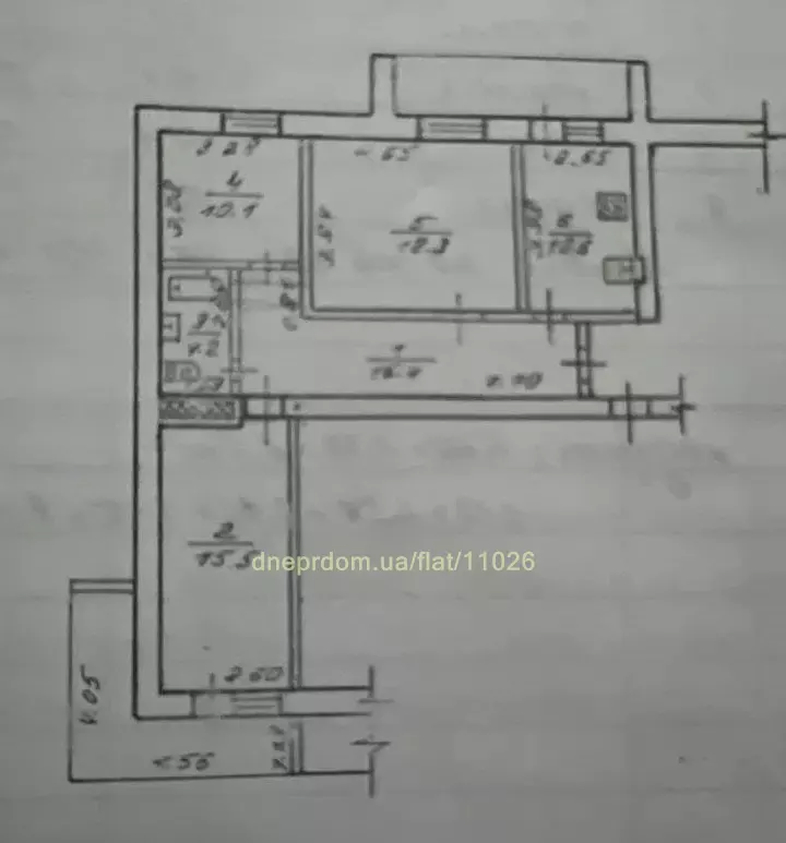 Продам 3к квартиру 63000 $, 80 м² вулиця Бажова, Амур-Нижньодніпровський район. Фото №10