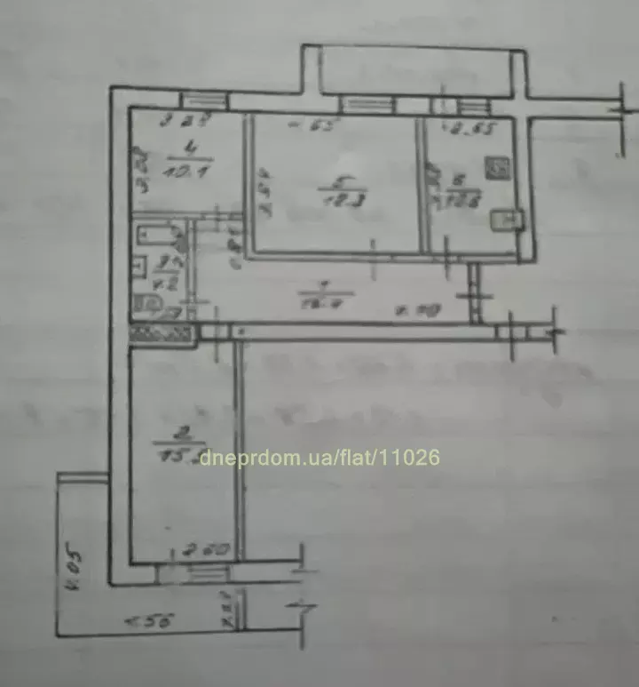 Продам 3к квартиру 63000 $, 80 м² вулиця Бажова, Амур-Нижньодніпровський район. Фото №10