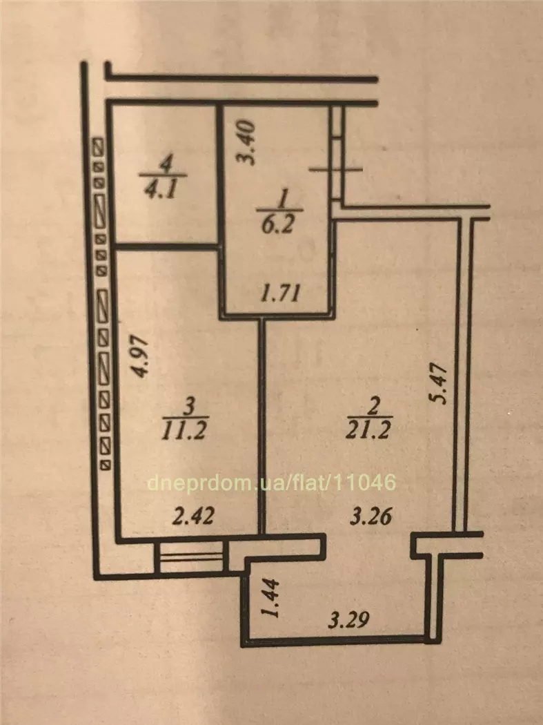 Продам 1к квартиру 58000 $, 43 м² вулиця Набережна Перемоги, Соборний район. Фото №8