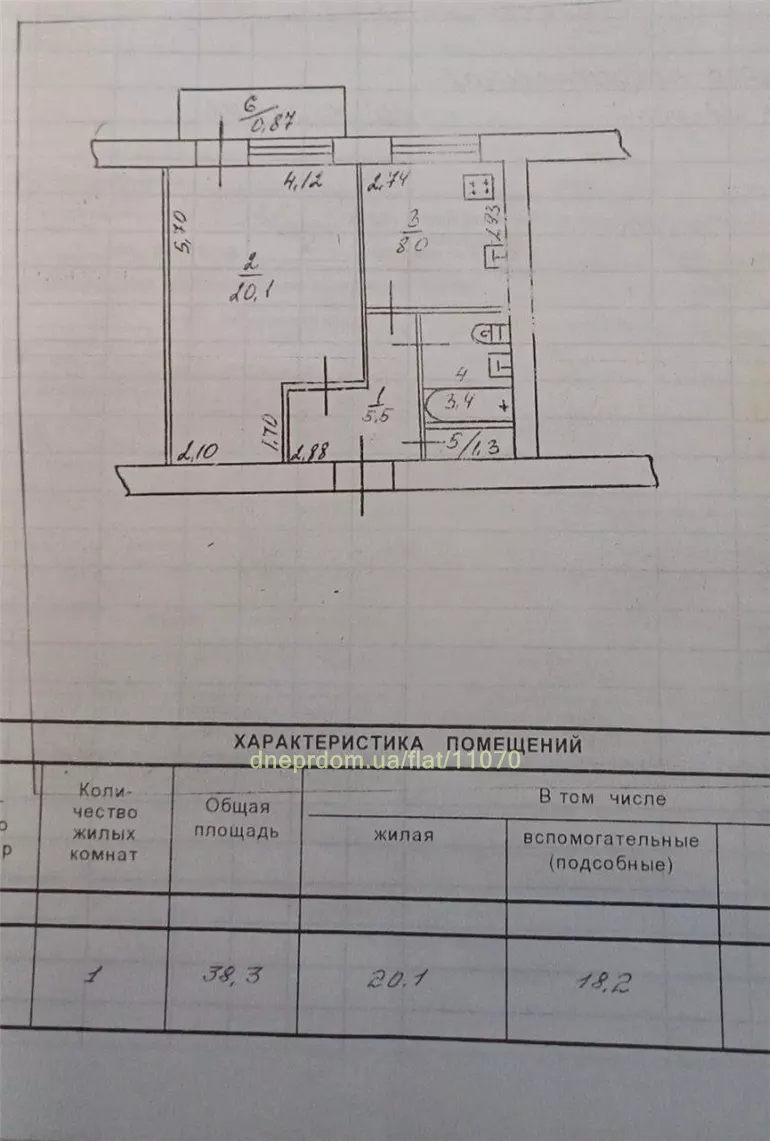 Продам 1к квартиру 32500 $, 39 м² вулиця Любарського, Амур-Нижньодніпровський район. Фото №12