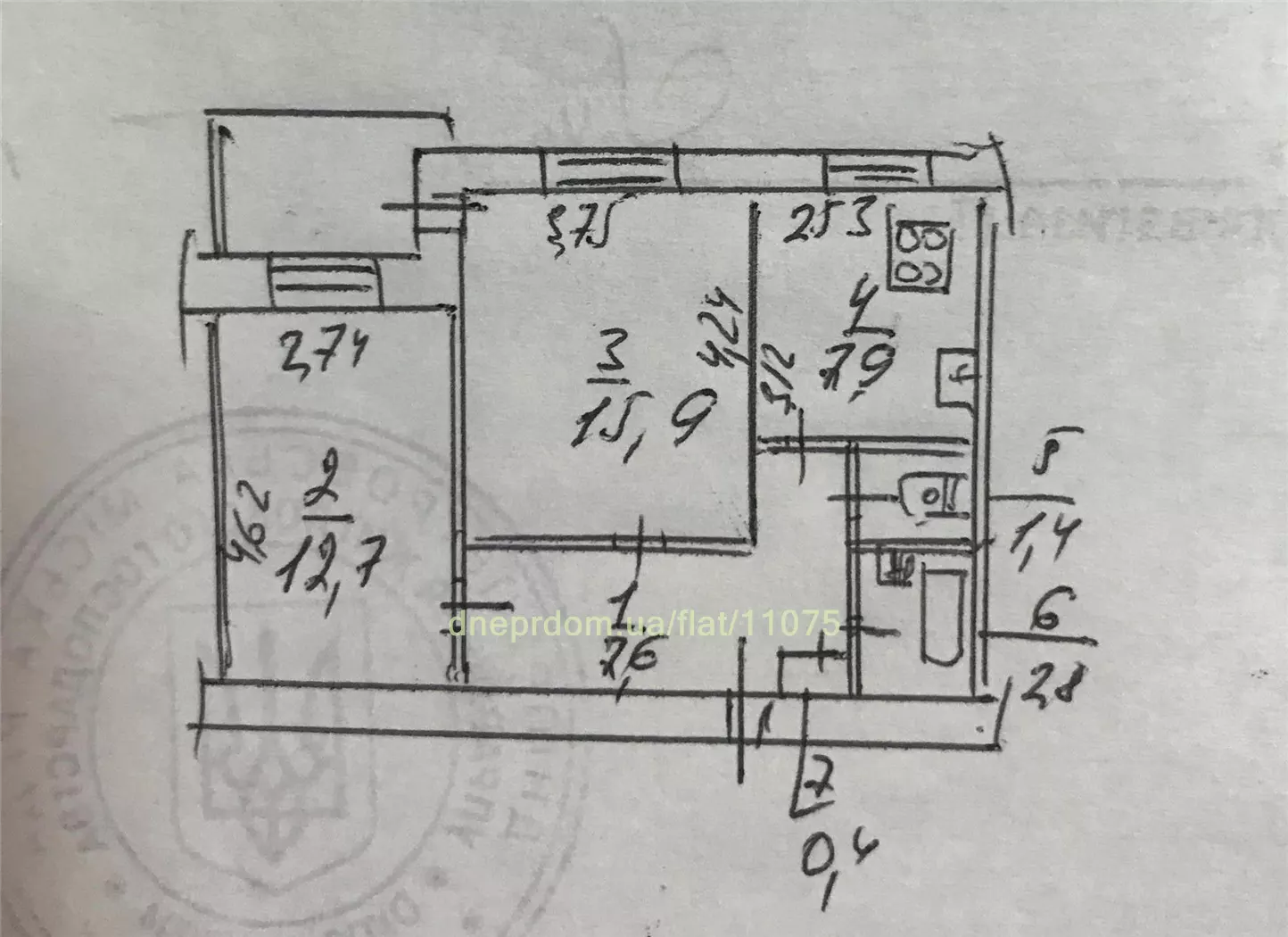 Продам 2к квартиру 27000 $, 51 м² вулиця Данила Нечая, Шевченківський район. Фото №6