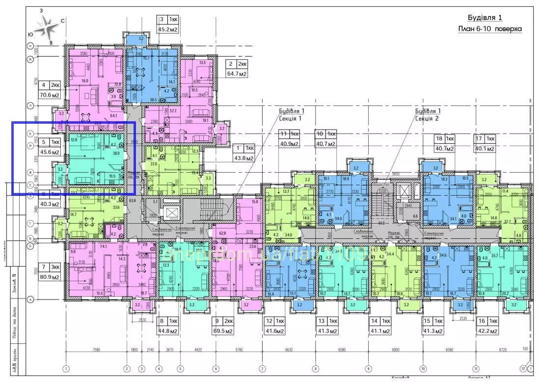 Продам 1к квартиру 39000 $, 46 м² проспект Слобожанський, Амур-Нижньодніпровський район. Фото №3