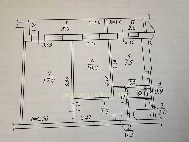 Продам 2к квартиру 30000 $, 52 м² вулиця Квітки Цісик, Індустріальний район. Фото №11