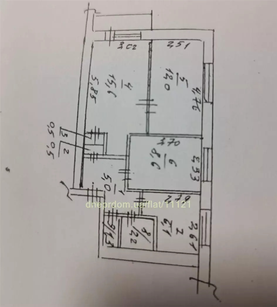 Продам 3к квартиру 30000 $, 53 м² вулиця Данила Галицького, Новокодацький район. Фото №10