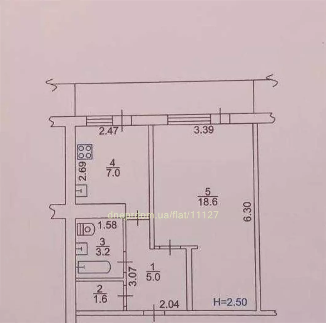 Продам 1к квартиру 28000 $, 40 м² Екіпажний провулок, Соборний район. Фото №8