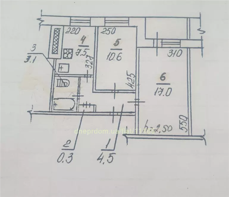 Продам 2к квартиру 32400 $, 45 м² вулиця Генерала Захарченка, Індустріальний район