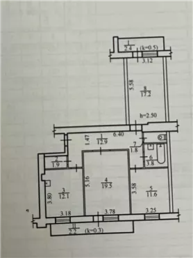 Продам 3к квартиру 66000 $, 86 м² вулиця Савкіна, Новокодацький район. Фото №15