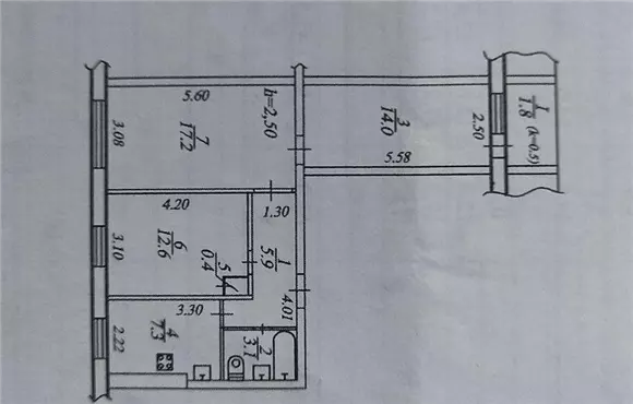 Продам 3к квартиру 34900 $, 60 м² Донецьке шосе, Індустріальний район. Фото №7