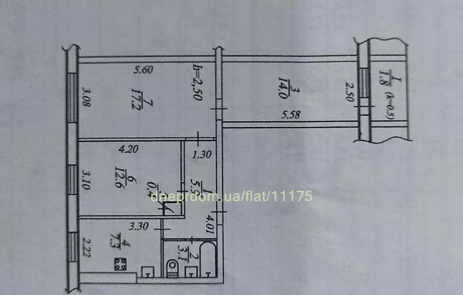 Продам 3к квартиру 34900 $, 60 м² Донецьке шосе, Індустріальний район. Фото №7