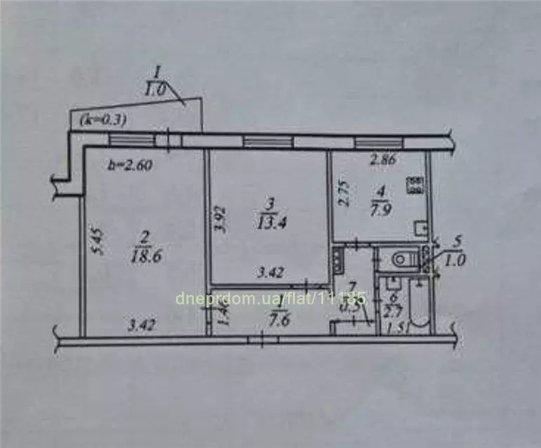 Продам 2к квартиру 33800 $, 52 м² Тополя 1, Шевченківський район. Фото №4