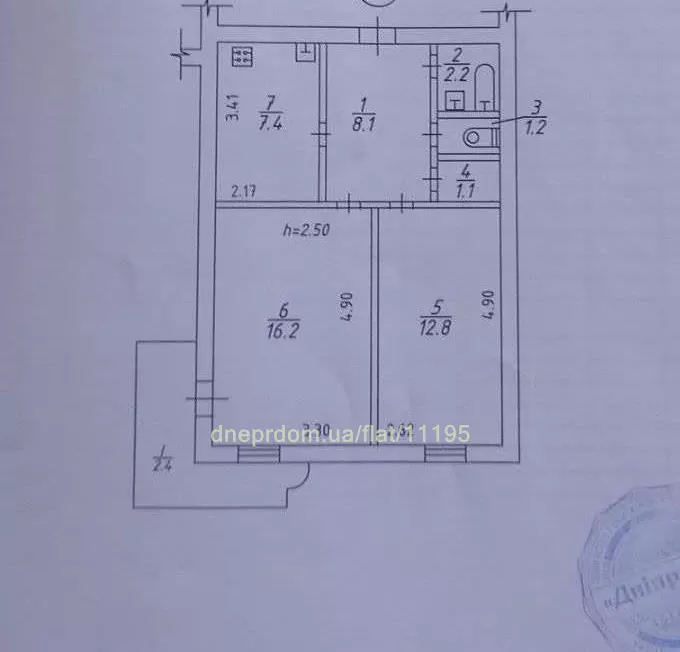 Продам 2к квартиру 38000 $, 52 м² вулиця Володимира Антоновича, Центральний район. Фото №8