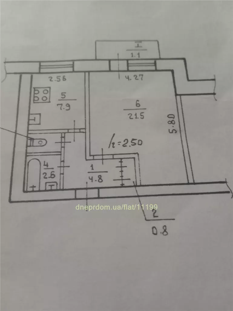 Продам 1к квартиру 34500 $, 40 м² вулиця Прогресивна, Амур-Нижньодніпровський район