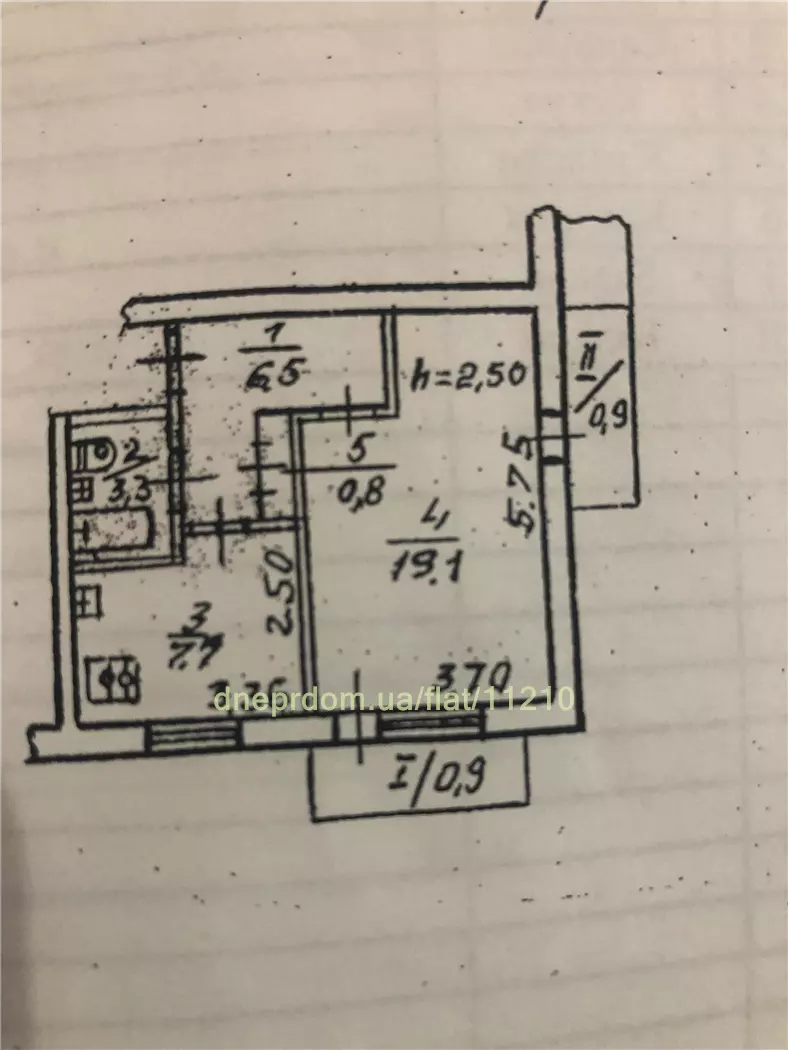 Продам 1к квартиру 24000 $, 40 м² вулиця Космонавтів, Самарський район. Фото №2