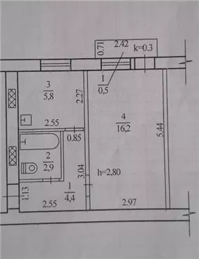 Продам 1к квартиру 21000 $, 30 м² Мартенівська вулиця, Чечелівський район. Фото №36