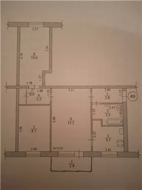 Продам 3к квартиру 41000 $, 51 м², улица Батумская, Индустриальный район. Фото №2