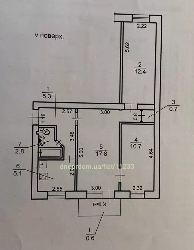 Продам 3к квартиру 42000 $, 56 м² проспект Науки, Соборний район. Фото №19