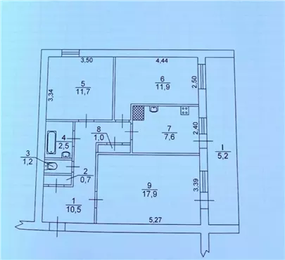 Продам 3к квартиру 39000 $, 70 м², Запорожское шоссе, Шевченковский район. Фото №8