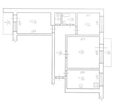 Продам 3к квартиру 43000 $, 65 м², пр-т Миру, Індустріальний район. Фото №7