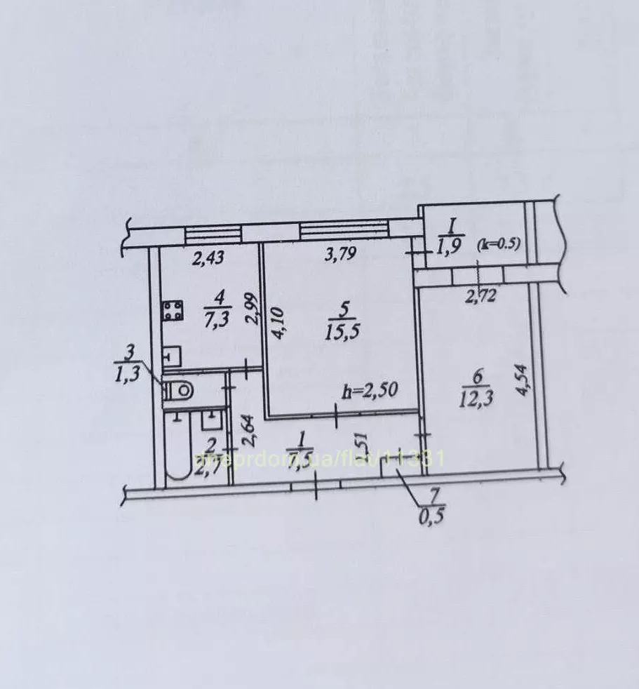 Продам 2к квартиру 27000 $, 49 м² вулиця Юрія Магалевського, Індустріальний район. Фото №7