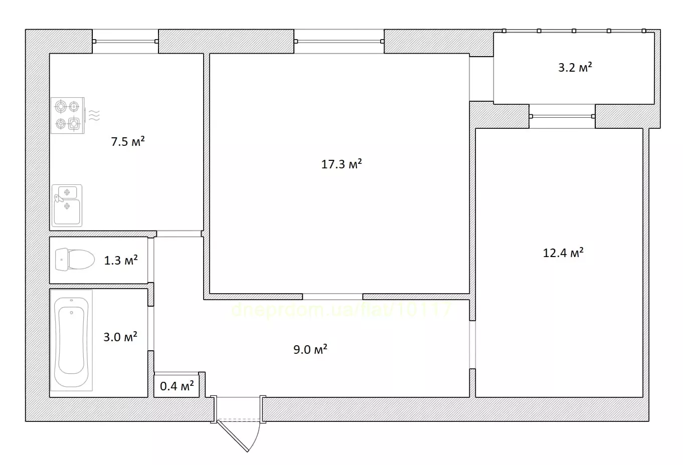 Продам 2к квартиру 29500 $, 50 м² вулиця Теплична, Слобожанське, Дніпровський район. Фото №3