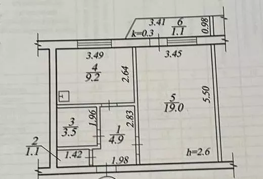 Продам 1к квартиру 21000 $, 39 м², Донецкое шоссе. Фото №3