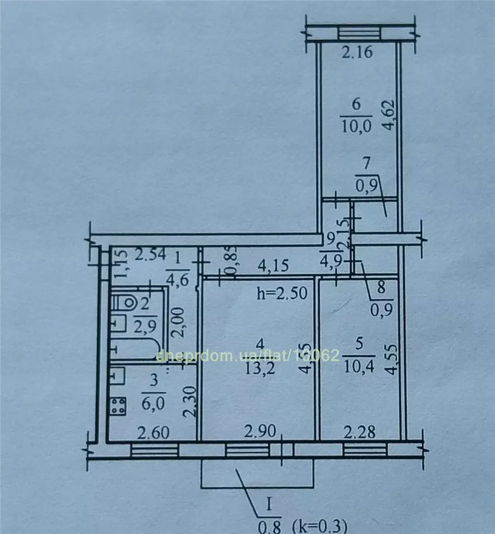 Продам 3к квартиру 29900 $, 55 м² вулиця Січових Стрільців, Шевченківський район. Фото №12