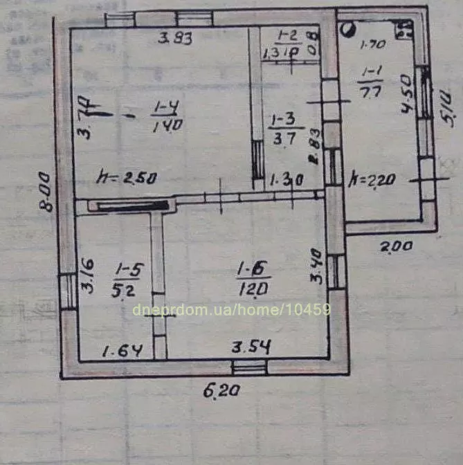 Продам 3-к дом, 60 м², 32000 $ вулиця Казкова, Новокодацький район