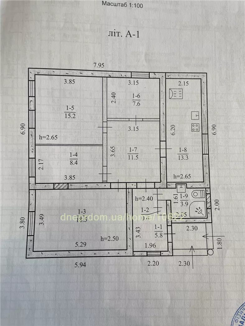 Продам 6-к дом, 85 м², 49900 $ Новопотічна вулиця, Чечелівський район. Фото №12