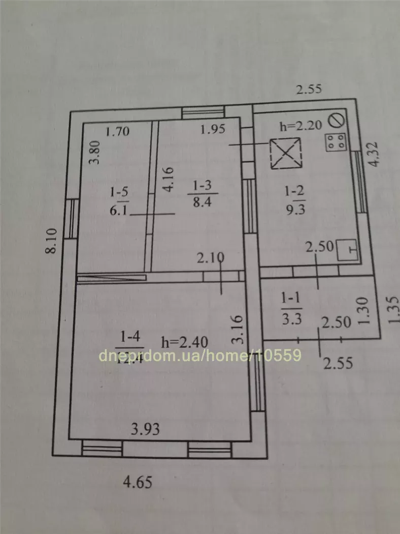 Продам 3-к дом, 39 м², 24000 $ вулиця Михайлова, Амур-Нижньодніпровський район. Фото №3