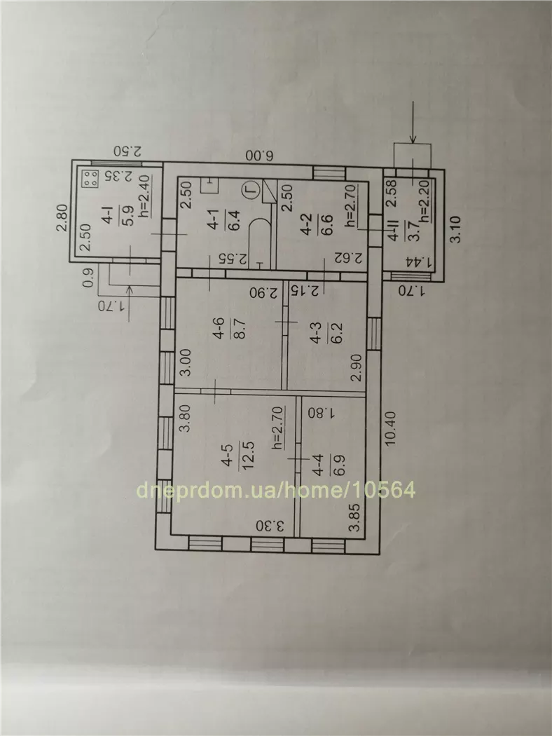 Продам 5-к дом, 57 м², 25000 $ вулиця Чиркова, Чечелівський район. Фото №6