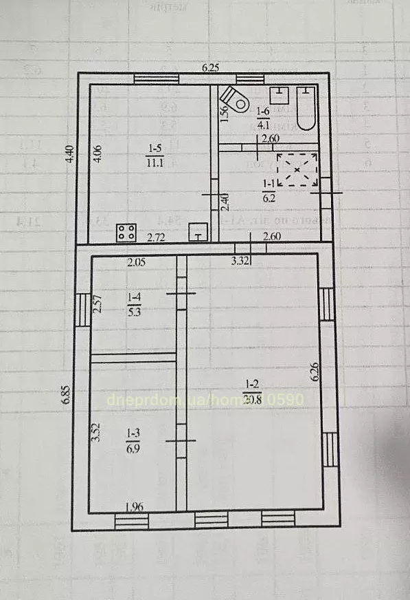 Продам 3-к дом, 55 м², 72000 $ вулиця Катерини Мессарош, Шевченківський район. Фото №6