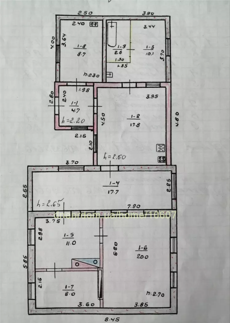 Продам 3-к дом, 100 м², 28500 $ Зеленогірська вулиця, Чечелівський район. Фото №2