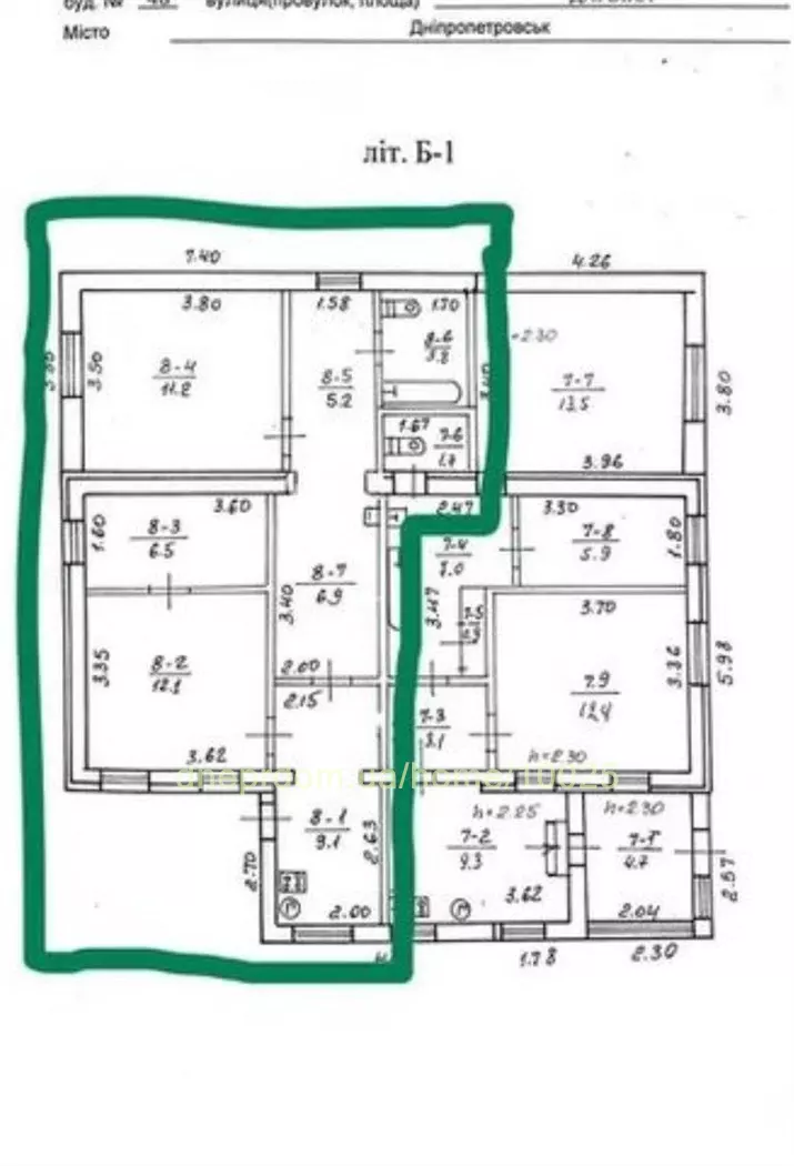 Продам 3-к дом, 56 м², 37000 $ вулиця Яна Ходоровського, Центральний район. Фото №11