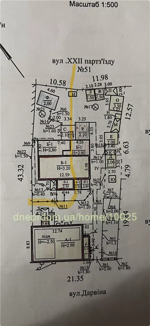 Продам 3-к дом, 56 м², 37000 $ вулиця Яна Ходоровського, Центральний район. Фото №19