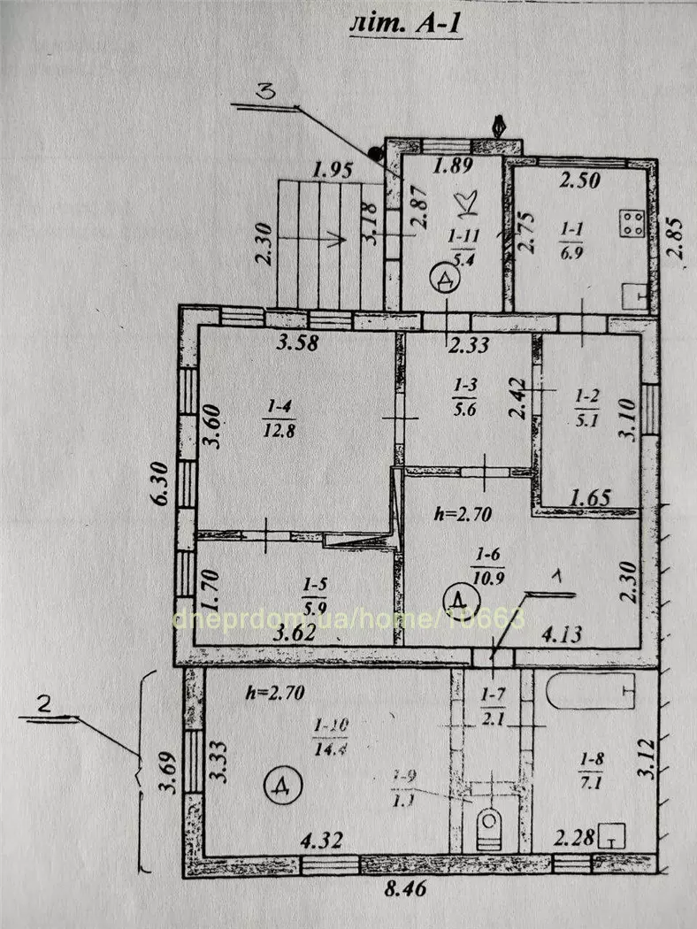 Продам 4-к дом, 79 м², 53000 $ вулиця Сержа Лифара, Амур-Нижньодніпровський район