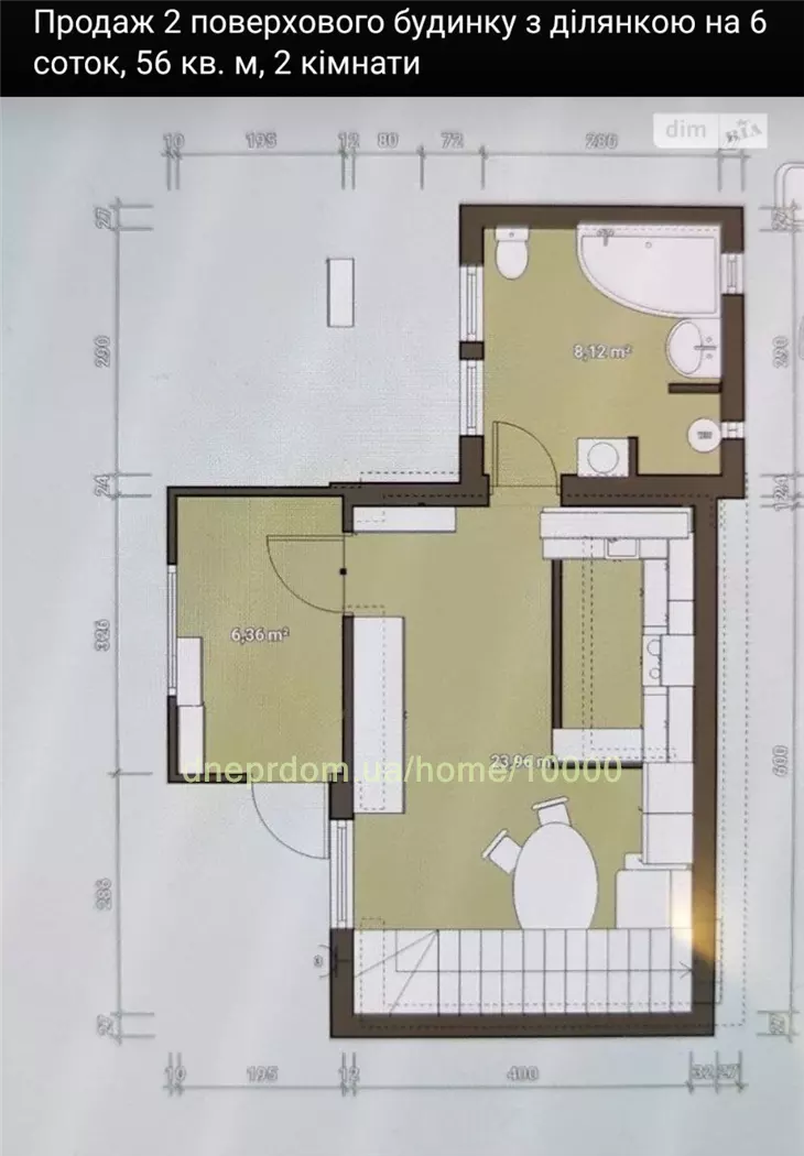 Продам 2-к дом, 60 м², 2 этажа, 30000 $ Обуховка, Днепропетровский район. Фото №12